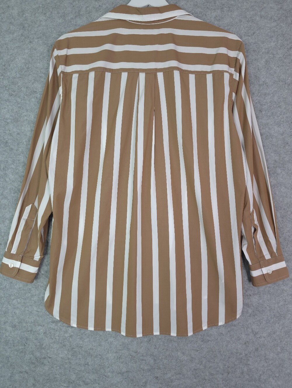 Frank & Eileen Joedy‎ Button Up Shirt in Camel Stripe - Picture 4 of 11